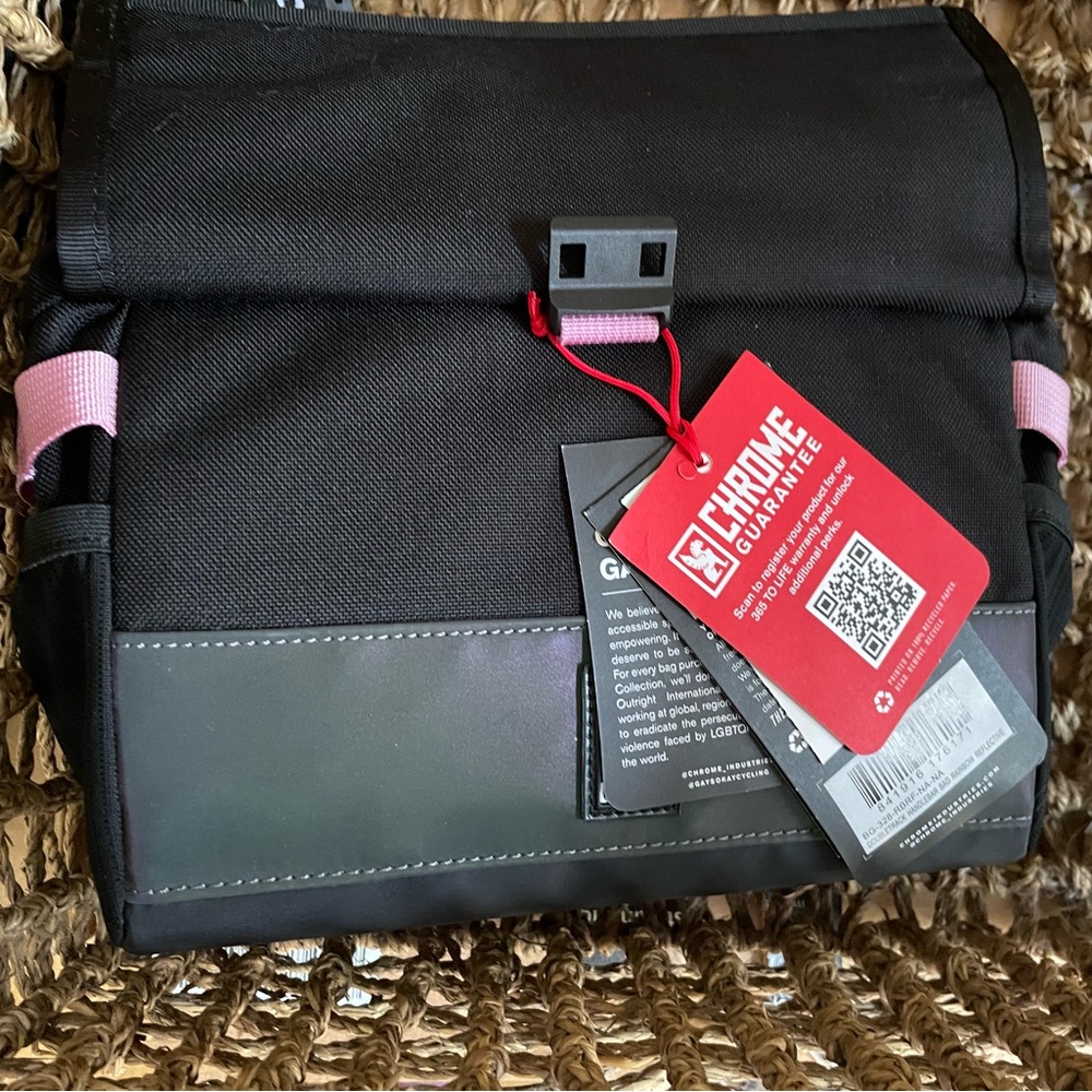 Black and Pink Bike  Bag